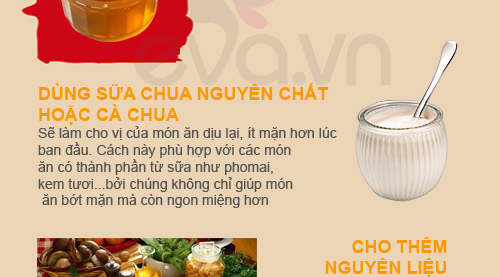 Mẹo chữa món ăn bị cay, mặn - 6
