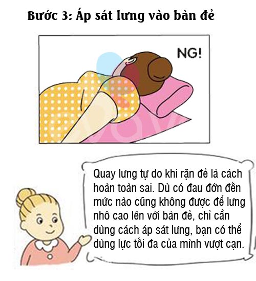 Tư thế nằm chuẩn khi sinh thường - 4