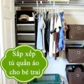 Nhà đẹp - Mẹ xếp tủ quần áo đẹp, gọn cho bé trai