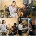 Làng sao - Phương Vy lần đầu mang bố lên sân khấu