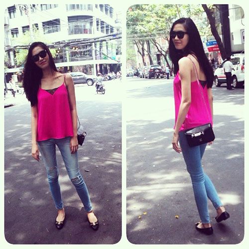 Thùy Dung biến đồ dạo phố thành dự tiệc tài tình - 5