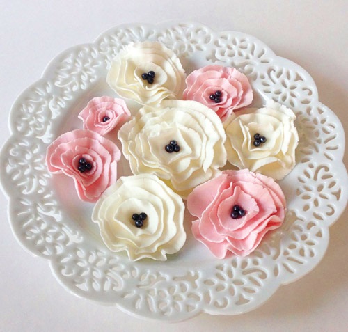 Nặn fondant hình hoa đơn giản mà đẹp - 5