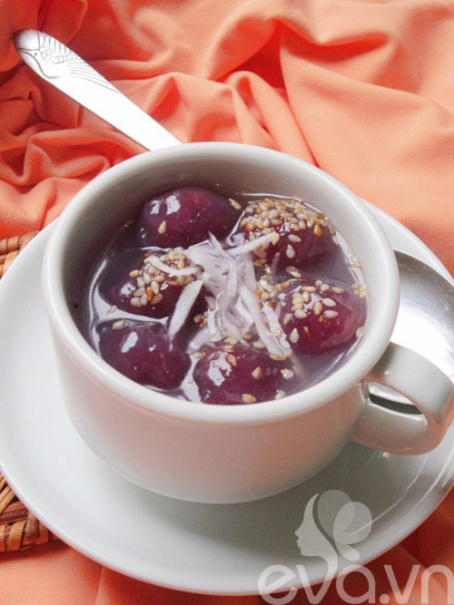 Chè bột lọc khoai lang tím mát lạnh - 10