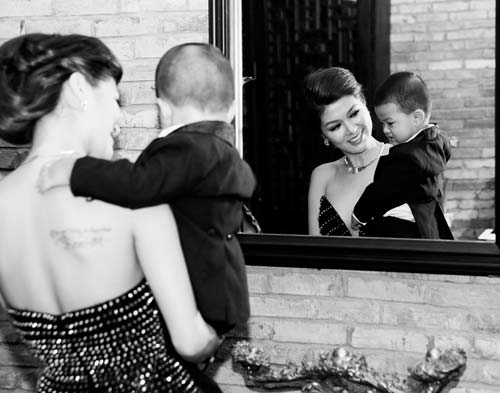 Oanh Yến sexy bên con trai kháu khỉnh - 6