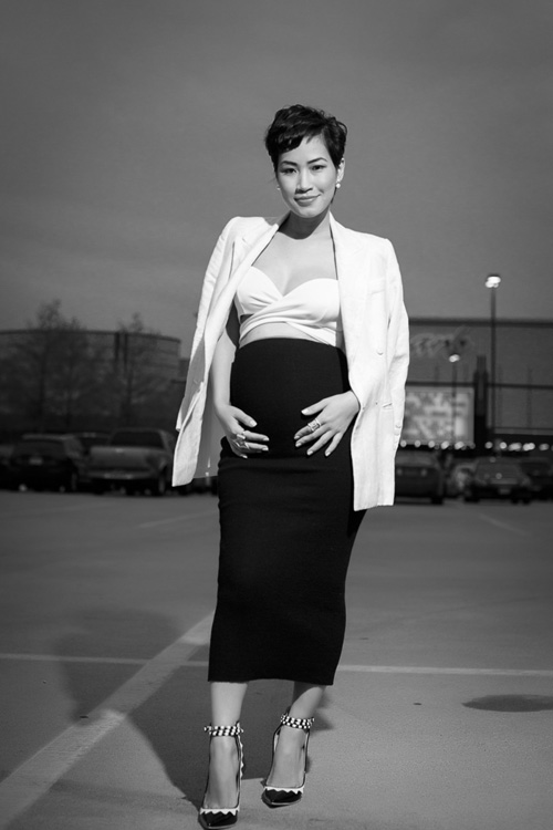 Thời trang bầu nổi loạn của tín đồ gốc Việt - 5