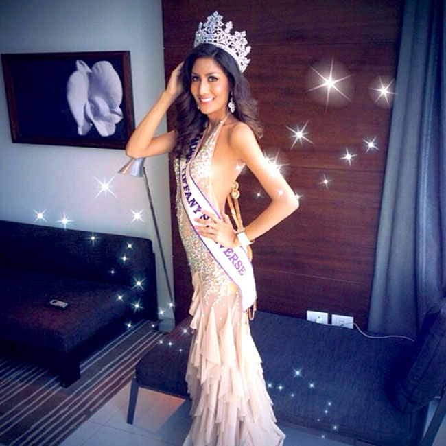 7. Nethnapada Kalyanond:  Kalyanond từng dành vương miện cuộc thi sắc đẹp Miss Tiffany Universe 2013 và từng tham dự cuộc thi Nữ hoàng quốc tế 2013.
