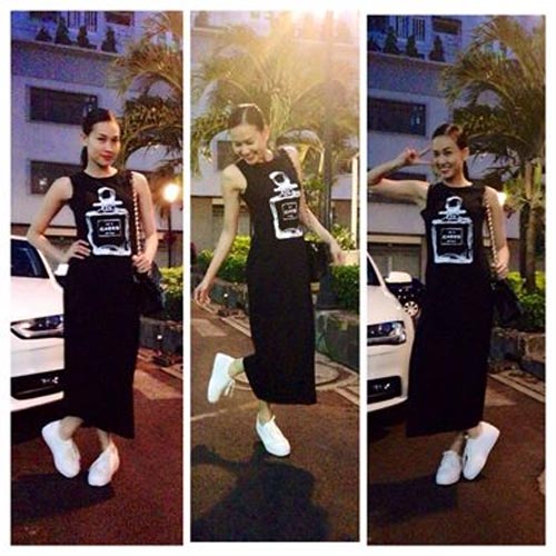 Quỳnh Nga âu yếm Doãn Tuấn trong bể bơi - 14