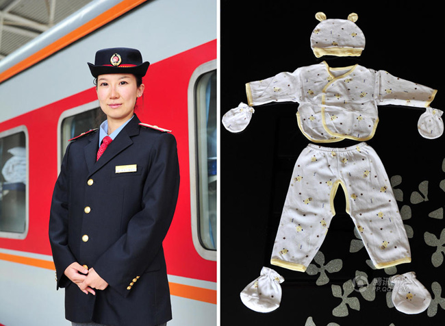 Làm nhân viên đường sắt, mẹ Yanping không có nhiều thời gian sắm đồ cho con. Hiện tại cô mới chỉ chuẩn bị được một bộ sơ sinh đầy đủ bao gồm áo, quần, mũ và bao tay, bao chân.
