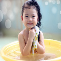 Tắm lá mảnh bát con tránh xa rôm sảy