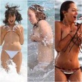 Thời trang - Sao "hết hồn" vì sóng đánh tuột bikini