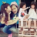 Làm mẹ - Cặp song sinh 3 tuổi chân dài như mẫu