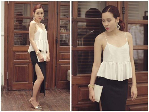 Sao Việt chống nóng bằng áo 2 dây sexy - 11