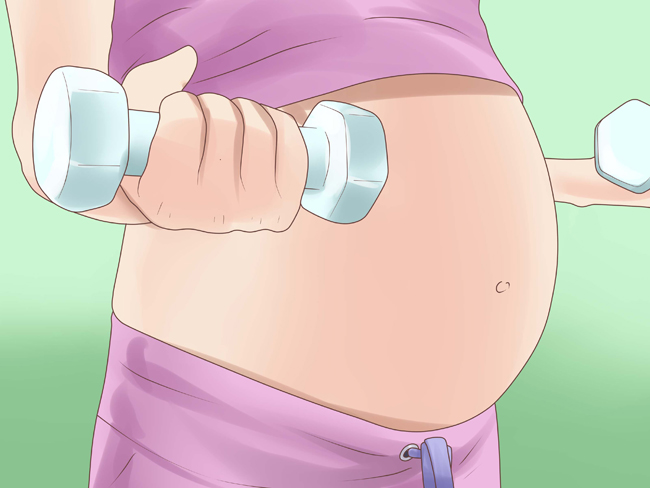 Tập thể dục thường xuyên trong thai kỳ để giúp hạn chế tăng cân nhanh, giảm căng thẳng và hỗ trợ cột sống của mẹ.
