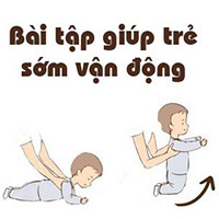 Dạy con nhanh biết lẫy, bò với chiêu 'độc'