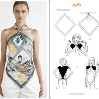 10 cách biến khăn thành áo thật thời trang