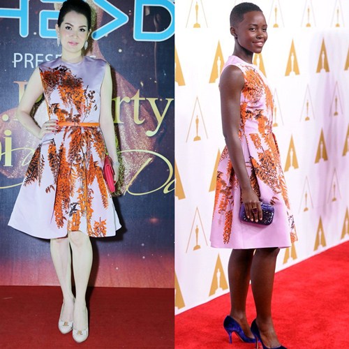 Diễn viên Kim Thoa đụng váy hiệu với Lupita Nyong’o - 6