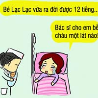 Quay cuồng da con đổi màu sau sinh