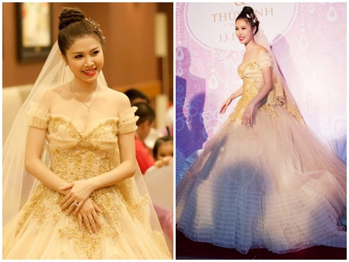 Soi váy cưới trăm triệu của người đẹp showbiz Việt - 6