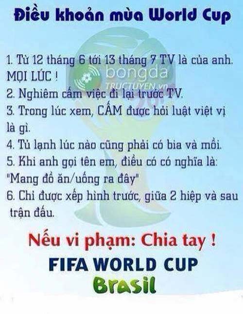 Quy định cấm vợ mùa World Cup - 3
