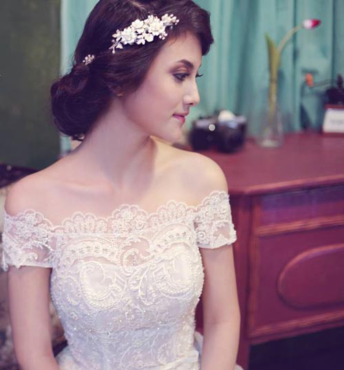 3 kiểu tóc đẹp - ấn tượng cho cô dâu mùa hè - 8