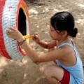 Tin tức - Khu vui chơi “hiện đại” của trẻ bãi giữa sông Hồng