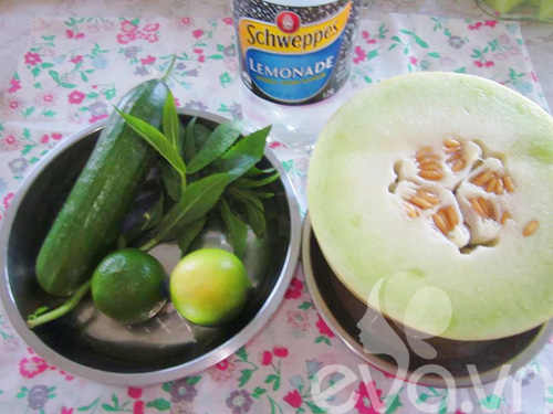 Tự tay làm sinh tố dưa xanh thanh mát - 1
