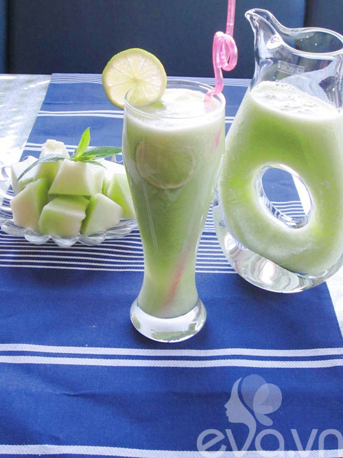Tự tay làm sinh tố dưa xanh thanh mát - 6