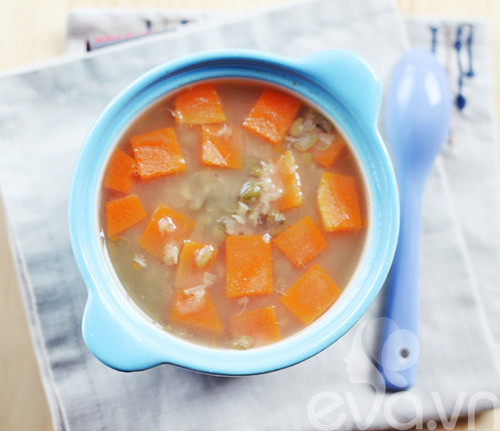 Cháo đậu xanh bí đỏ đầy bổ dưỡng - 9