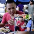 Làng sao - Hoàng Hải mê mẩn ngồi ăn quán vỉa hè