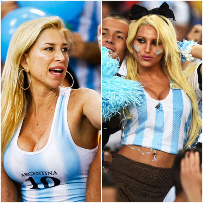 Các cổ động viên của Argentina là những cô nàng rất nóng bỏng.
