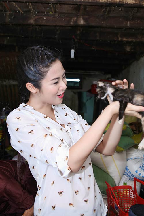 Ngọc Hân xúc động vì cụ bà cưu mang mèo - 5
