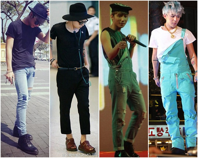 Ca sĩ Sơn Tùng dường như bị ảnh hưởng rất nhiều bởi phong cách của nam ca sĩ G-Dragon - 'Ông hoàng thời trang Kpop'.
