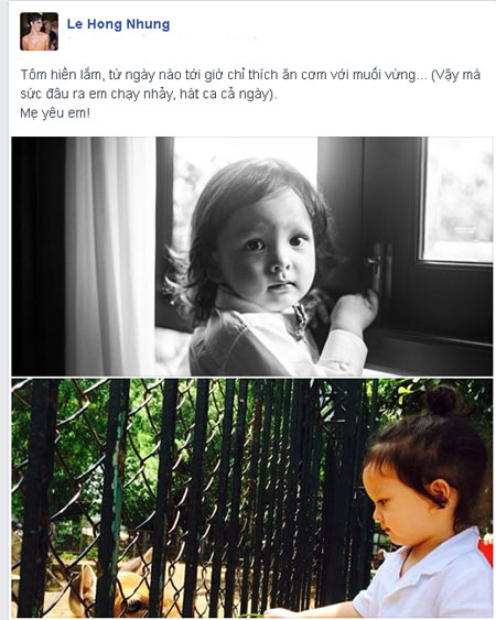 Hồng Nhung: quot;Tôm chỉ thích ăn cơm muối vừng” - 1