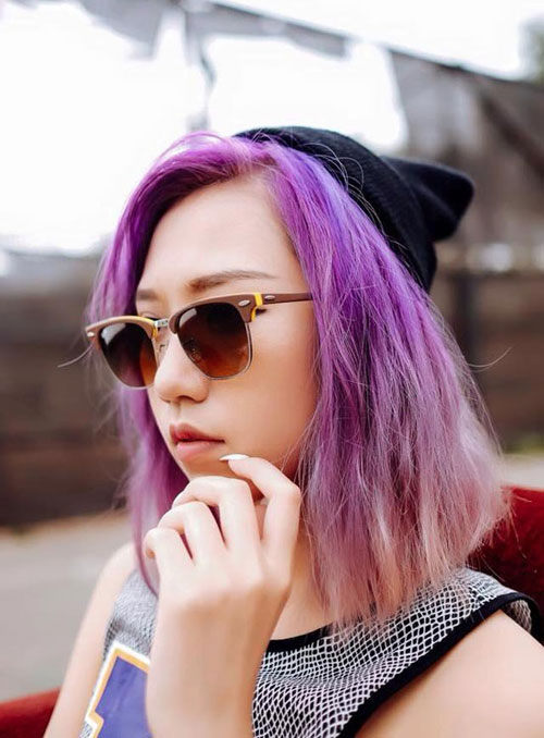 Đầu mùa, Sao Việt mê mệt tóc màu tím - 6