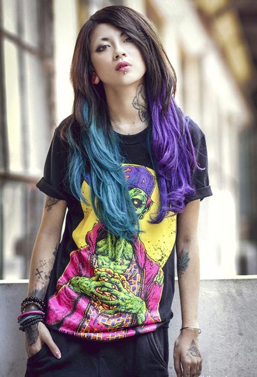 Đầu mùa, Sao Việt mê mệt tóc màu tím - 14