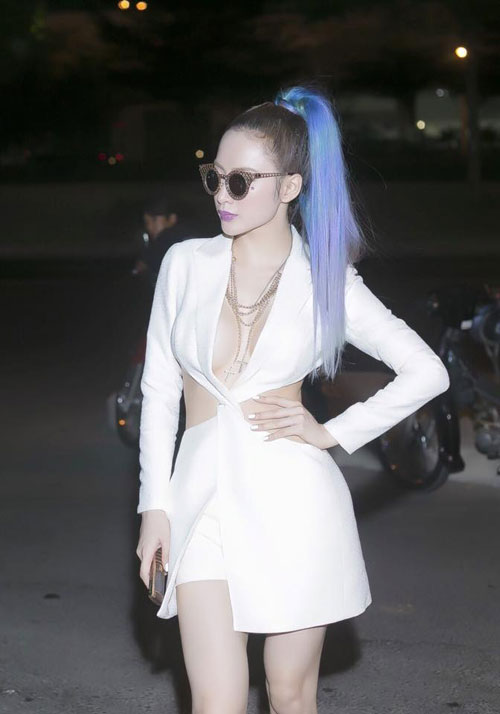 Đầu mùa, Sao Việt mê mệt tóc màu tím - 4