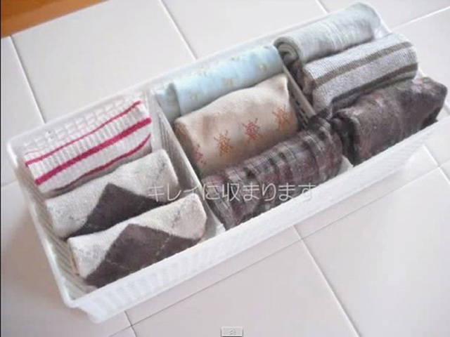 Cách xếp tất chân siêu nhanh-gọn-đẹp