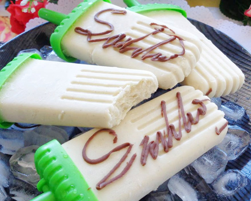 Cách làm kem sầu riêng không cần máy - 7