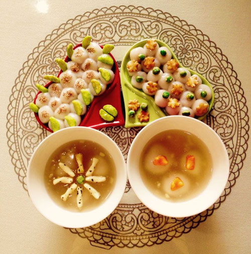 Tết Hàn thực chị em chia sẻ bánh trôi đẹp lung linh - 3