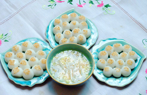 Tết Hàn thực chị em chia sẻ bánh trôi đẹp lung linh - 1