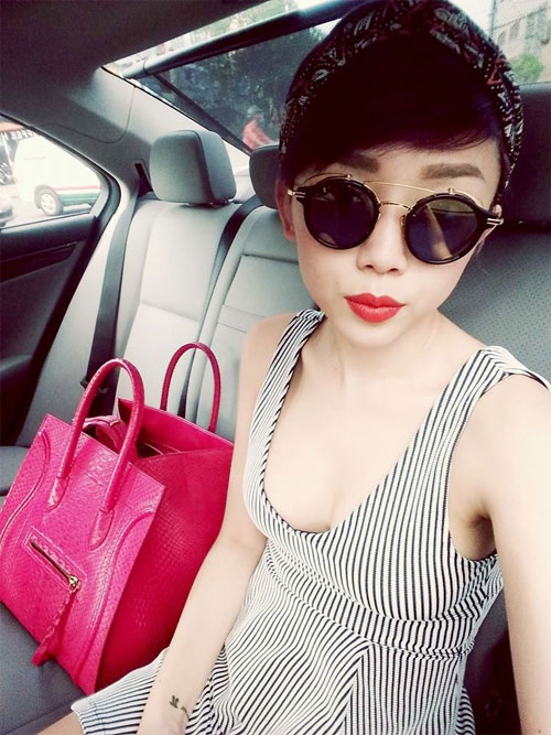 Thu Minh khoe bụng bầu quot;vượt mặtquot; - 9