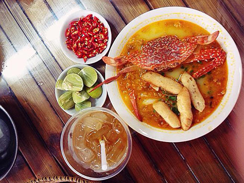 cách nấu bánh canh ghẹ nước cốt dừa