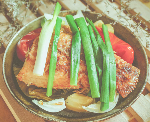 Cá diêu hồng om dưa cải chua - 10