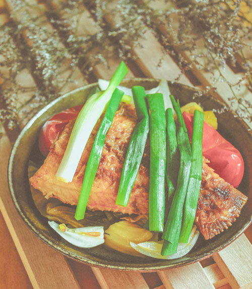 Cá diêu hồng om dưa cải chua - 9