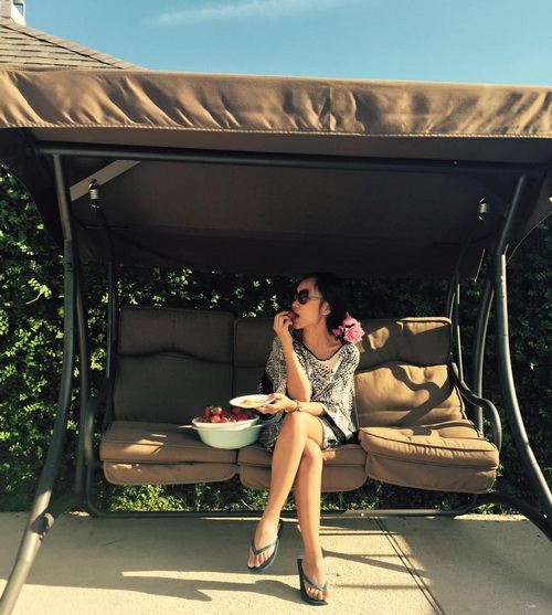 Đoan Trang quot;trốnquot; chồng con sang Mỹ một tháng - 2