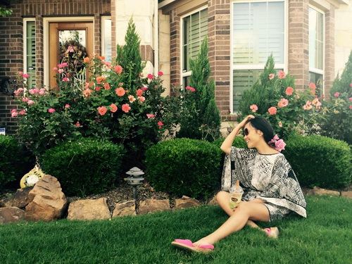 Đoan Trang quot;trốnquot; chồng con sang Mỹ một tháng - 1