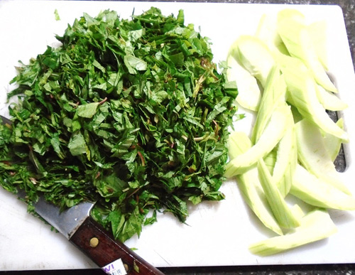 Canh cáy nấu mướp, rau đay thanh mát - 4