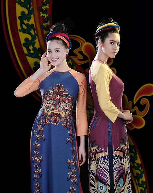 Á hậu Hoàng My, Trương Thị May duyên dáng áo dài xưa - 7