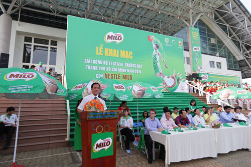 Khai mạc giải bóng rổ Festival trường học TP. HCM cúp Milo 2015 - 2