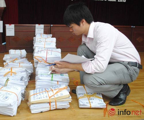 Kỳ thi THPT quốc gia: Hà Nội bàn giao hồ sơ tới các cụm thi - 1